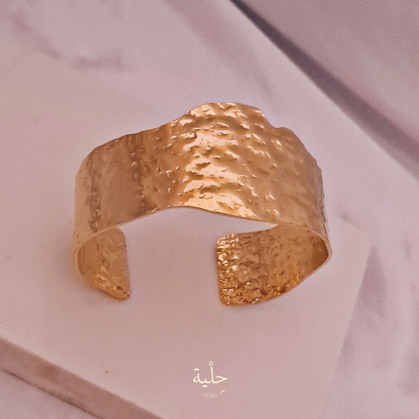 Arrugas stainless steel bracelet - gold