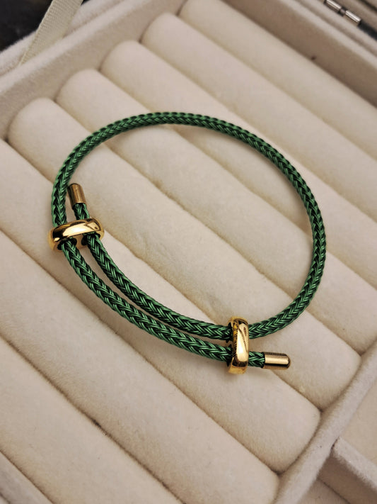 Hermes knit bracelet - gold