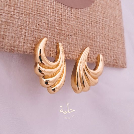 Angel stainless steel earing - gold