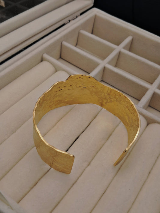 Arrugas stainless steel bracelet - gold