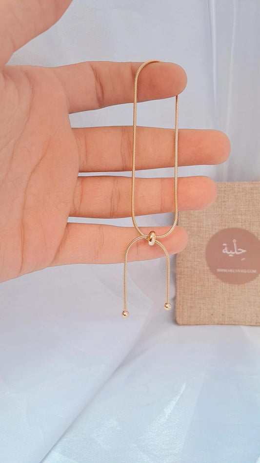 Tighten stainless steel bracelet - gold