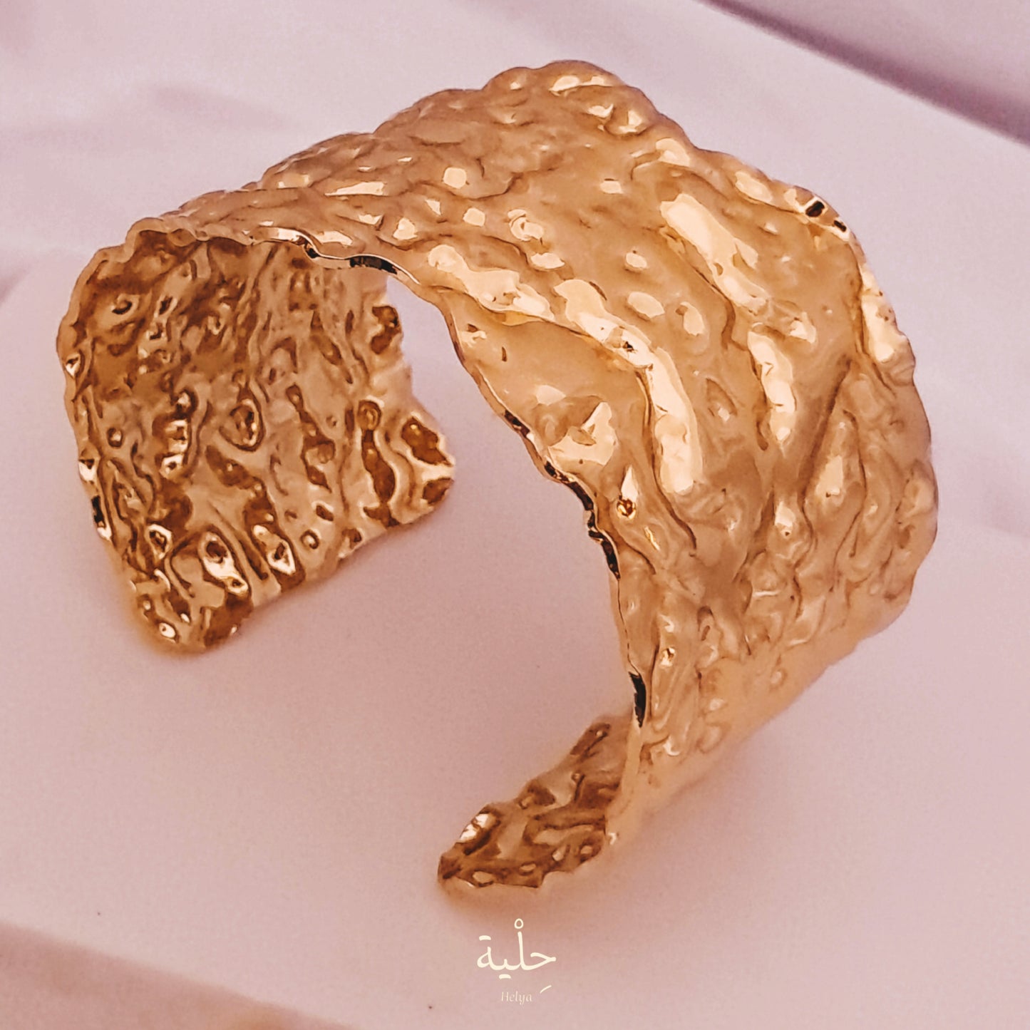Arrugas stainless steel bracelet - gold