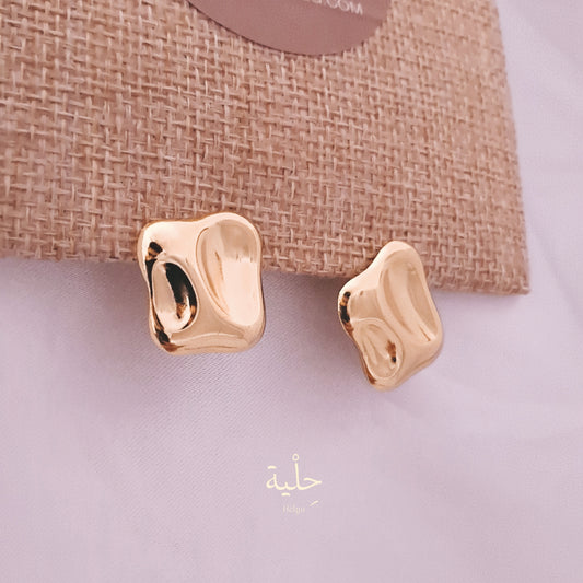 Arrugas stainless stainless earing - gold