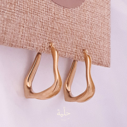 Hoop stainless steel earing - gold