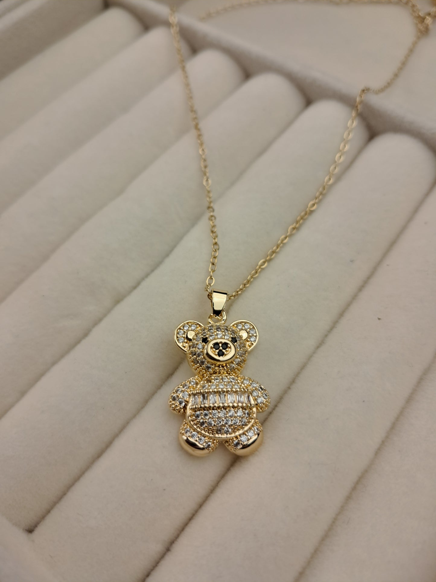 teddy bear necklace