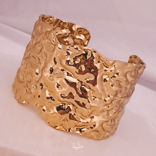 Arrugas stainless steel bracelet - gold