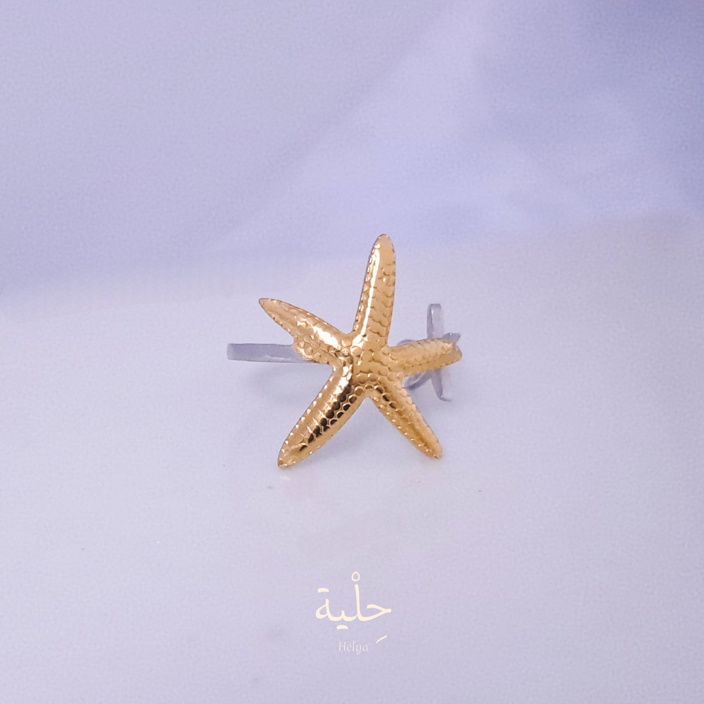 star fish stainless steel ring - mix color