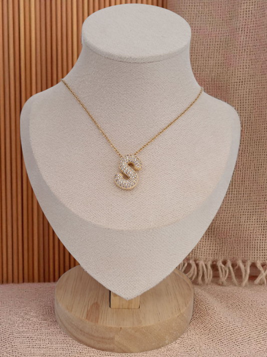 straus letter S necklace - gold