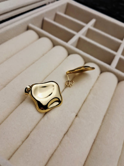 Arrugas stainless stainless earing - gold