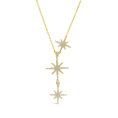 EASTERN STARS GOLD PLATED NECKLACE