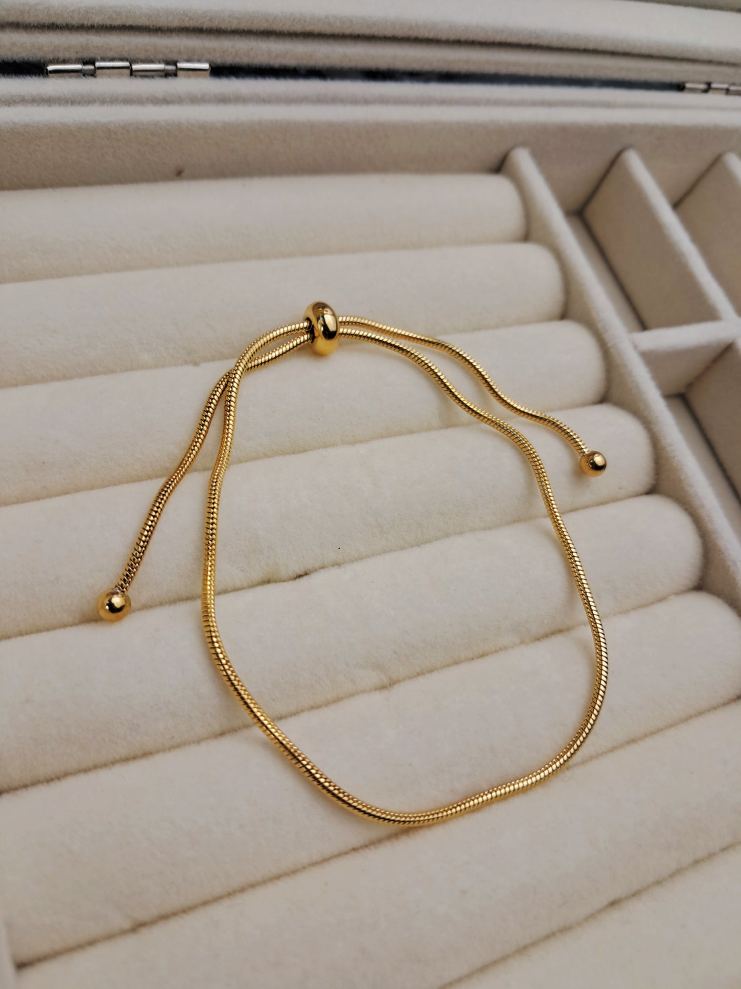 Tighten stainless steel bracelet - gold