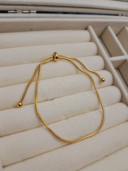 Tighten stainless steel bracelet - gold