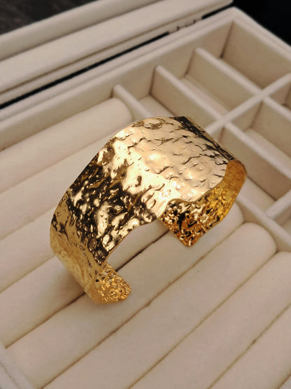 Arrugas stainless steel bracelet - gold