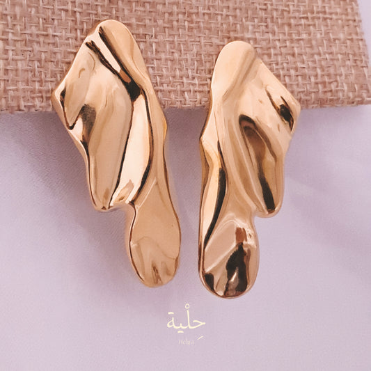 Arugas stainless steel earing - gold