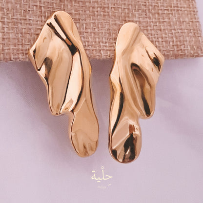 Arugas stainless steel earing - gold