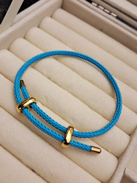 Hermes knit bracelet - gold
