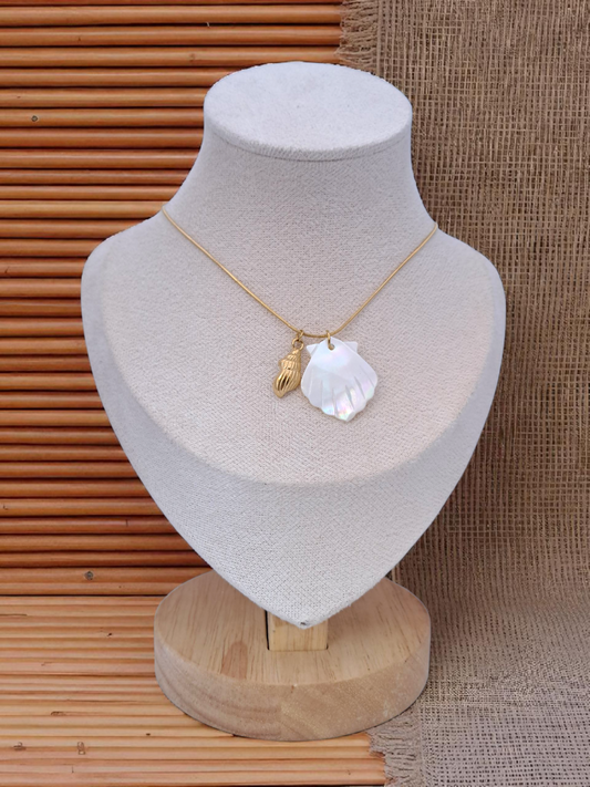 double shells necklace