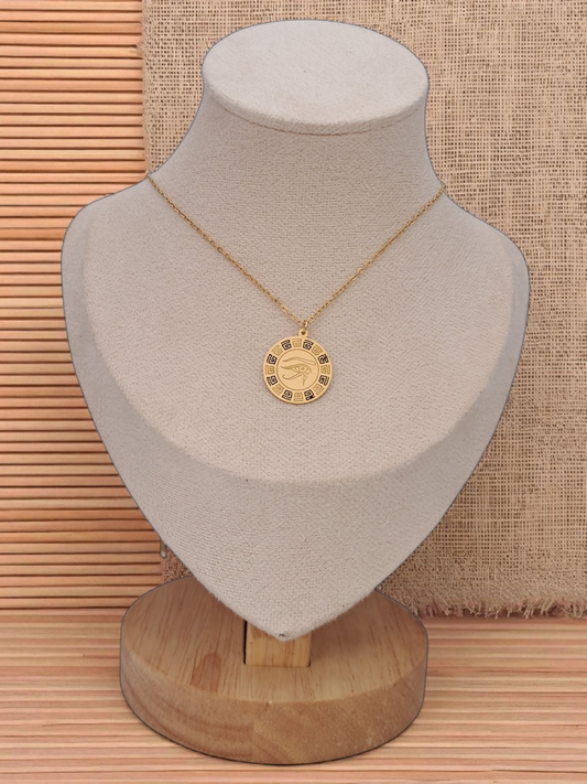 pharaonic stainless steel necklace6 - gold
