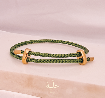 Hermes knit bracelet - gold