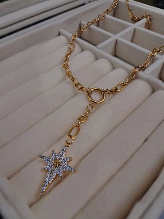 " Y " Elegant Star Pendant Necklace