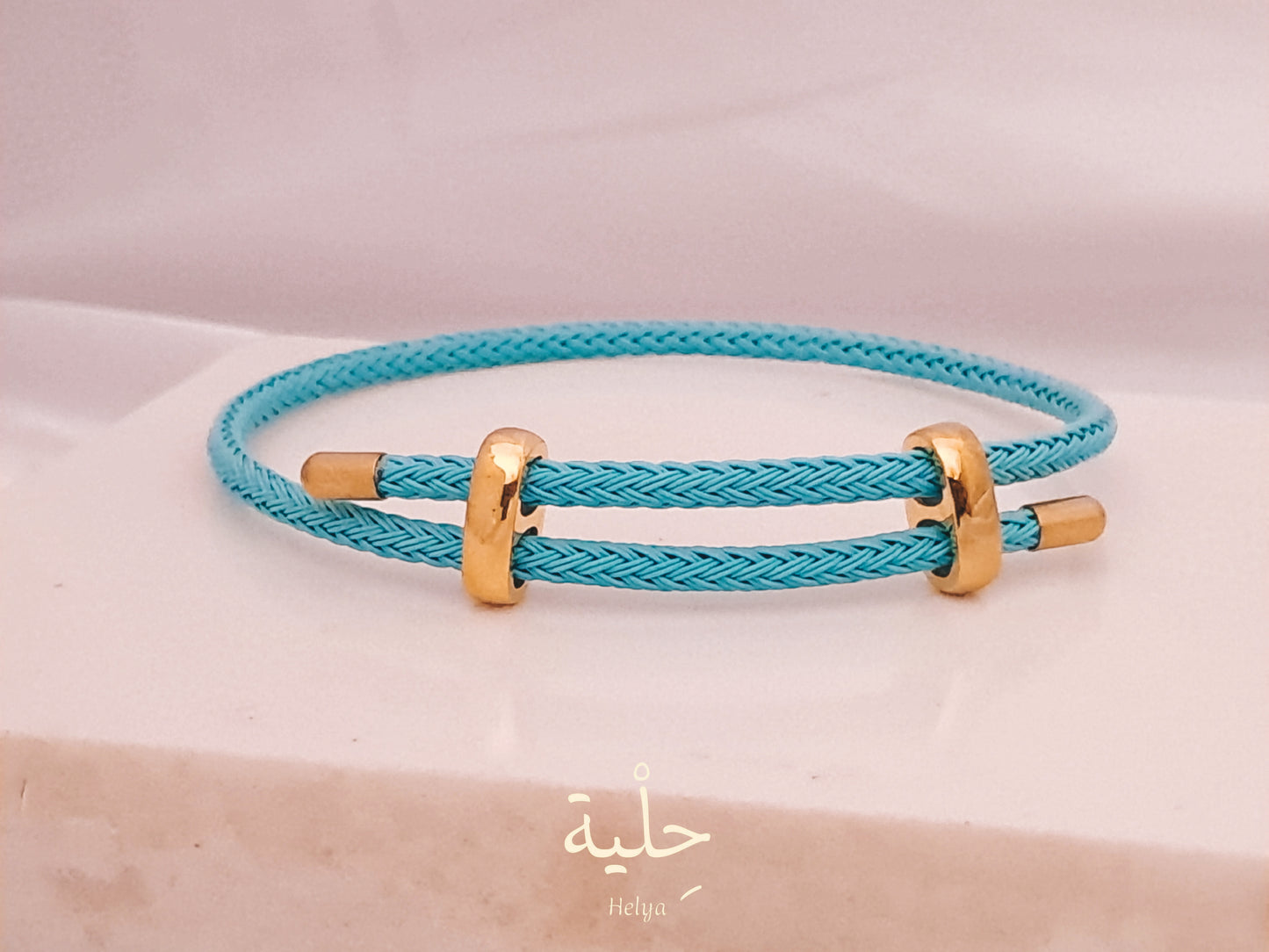 Hermes knit bracelet - gold
