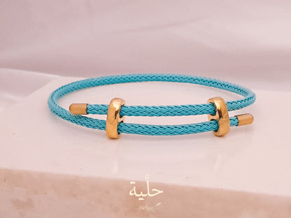 Hermes knit bracelet - gold